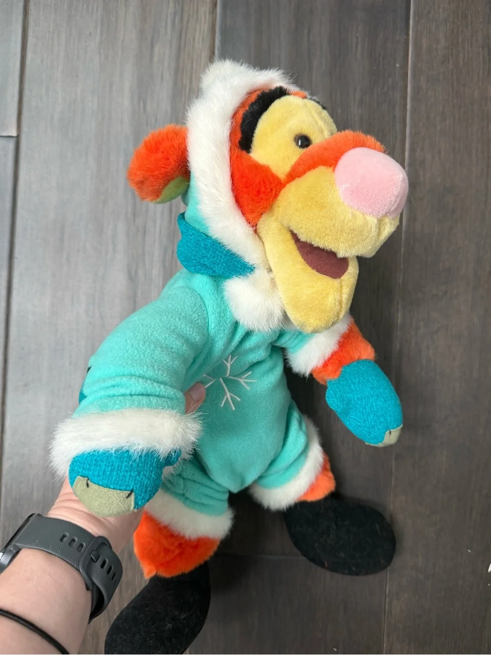 2000s Disney World exclusive Tigger winter holiday plush stuffy
